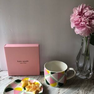 Kate Spade ♠️ 2 piece breakfast set mug and plate.
